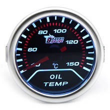 Medidor de temperatura do óleo universal, 2 ", 52mm, 40-150 c, led branco, automóvel 2024 - compre barato