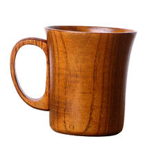 Taza de madera para cerveza, taza para café, taza para bebida, regalo para los novios, taza marrón de 10cm x 8,8 cm 2024 - compra barato