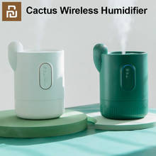 Humidificador inalámbrico de Cactus, Humidificador ultrasónico con carga USB, difusor de aromaterapia, aceites esenciales 2024 - compra barato