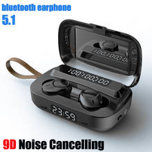 Fones de ouvido sem fio, cancelamento de ruído 9d, bluetooth, à prova d'água, para esportes, chamada hd, bluetooth 5.1 2024 - compre barato