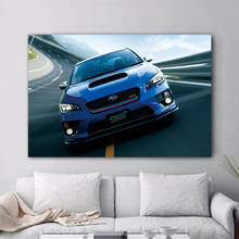 Subaru impreza carros clássicos jdm vehicle posters lona impressa arte da parede para decoração casa sala de estar decorações 2024 - compre barato