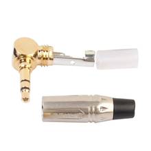 3.5mm Stereo 90 Degree Right Angle Male Plug Gold-plated Stereo Headphone Adapter Instruments Soldering Connector Converter 2024 - buy cheap