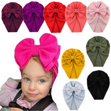 Accesorios para el cabello para bebé, gorros de princesa con lazo, gorro con nudo superior infantil, turbante bonito, 9 unids/lote 2024 - compra barato