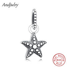 925 Sterling Silver Beaded Starfish Pendant Fit Original  Charms Bracelets & Bangle Charms Beads DIY Jewelry Berloque 2024 - buy cheap