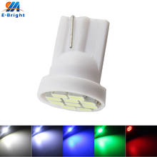 100pcs 12V T10 W5W 194 1206 10 SMD Led Car Auto Wedge Clearance License Plate Door Lights 6000k 8000k White Red Blue Green 2024 - buy cheap