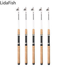 LidaFish 2.1M-3.6M Carbon Fiber Fishing Rod Quality Spinning Telescopic Fishing Rod Wooden Handle Sea Pole 2024 - buy cheap