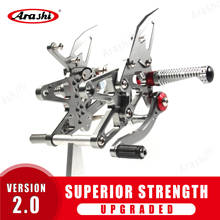 Arashi CNC Adjustable Footrests For BMW S1000RR / HP4 2009 - 2014 Rider Foot Pegs Rest S 1000 RR 2010 2011 2012 2013 Aluminum 2024 - buy cheap