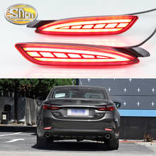 For Mazda 6 2019 - 2020 Atenza 3-in-1 Functions 12V LED Bumper Light Rear Fog Lamp Brake Light Dynamic Turn Signal Reflector 2024 - buy cheap