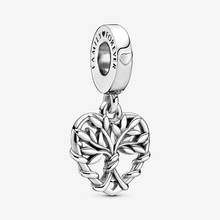 Fits Pandora Bracelet Argent 925 Sterling Silver Heart Family Tree Dangle Charms Beads DIY Jewelry Making Berloques Kralen 2024 - buy cheap