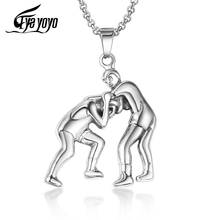 EyeYoYo Titanium Steel Necklace Gym Accessories Free Fight Pendant Character Sports Necklace 2024 - buy cheap