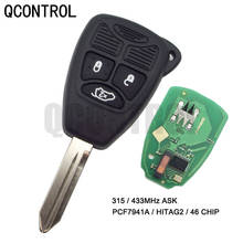 QCONTROL Car Key Vehicle Remote for Chrysler Jeep Dodge 200 Convertible Sebring Country 05175815AA 68092982AA 2024 - buy cheap