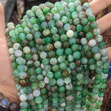 Genuine Natural Green Australia Jades Stone Beads Loose Chrysoprase Round 6/8/10mm Beads Strand For Jewelry Making DIY 2024 - buy cheap