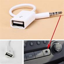 Cars Accessories MP3 3.5mm Male AUX Audio Plug Jack To USB 2.0 Female Converter Cable Cord 2024 - buy cheap
