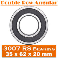Rodamiento 3007-2RS de 35x62x20mm, rodamientos de bolas de contacto Angular 3007 RS sellados de doble fila, 1 unidad, 3007 2024 - compra barato