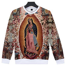 8 To 20 Years Kids Hoodies Our Lady Of Guadalupe Virgin Mary Catholic Mexico Hoodie Sweatshirt Men Women brand Tracksuit Tops 2024 - buy cheap