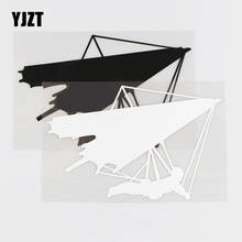 YJZT 15.1X10CM Vinyl Car Sticker Decal Paragliding Art Mural Skydiving Sport Extreme Black / Silver 10A-0318 2024 - buy cheap