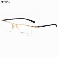La marca de titanio nuevo TR90 Flexible hombres mujeres medio gafas sin marco marcos gafas óptica Rx capaz de gafas 2024 - compra barato
