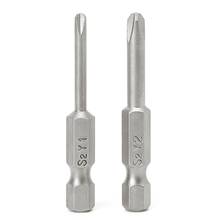 Vástago magnético Q1QC, vástago magnético de 1/4 pulgadas, triple ala Y cabezal con punta de cubo, 2 uds., 50mm, Q1QC 2024 - compra barato