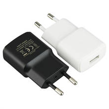 Adaptador de energia usb simples 5v 1a, carregador de parede europeu rápido para celulares iphone xiaomi huawei samsung 20 peças 2024 - compre barato