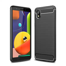 Funda de fibra de carbono suave para Samsung Galaxy A01 Core Funda M01 A2 Core Funda trasera para teléfono parachoques para Samsung Galaxy A01 Core Funda 2024 - compra barato