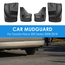 4pcs/set Mud Flaps Splash Guards Mudguards Parts Outdoor Personal Car Decoration for Toyota Hiace 200 Series 2008-2018 2024 - buy cheap