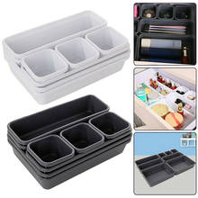 8 unids/set caja organizadora con cajones bandejas baño armario escritorio caja cajón organización soporte para almacenamiento en casa Oficina Cocina 2024 - compra barato