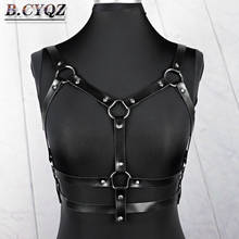 B.CYQZ Women Harness Sexy Lingerie Body Bondage Chest Cage Leather Belt Garter Suspender Erotic Harness Party Gothic Garters 2024 - buy cheap