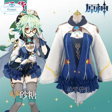 ¡Anime! Genshin-traje de juego de Sucrose de impacto para mujer, uniforme encantador, disfraz de Lolita, para fiesta de Halloween, novedad de 2020 2024 - compra barato