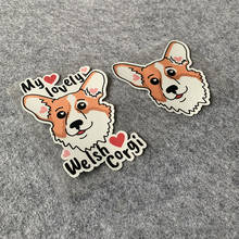 Car Styling Vinyl Decals Lovely Welsh Corgi Puppy Pet Dog Auto Tail Oil Tank Window Laptop Sticker 2024 - buy cheap