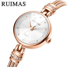 RUIMAS-Reloj de pulsera de aleación de oro rosa para mujer, cronógrafo de cuarzo, femenino 2024 - compra barato
