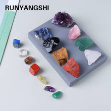 15pcs/set Natural Colorful crystal quartz Amethyst cluster Chakra crystal stone Gemstone Mineral Specimen Reiki Decor 2024 - buy cheap