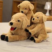 35/75cm Cute Simulation Labrador Dog Plush Toys Stuffed Lifelike Animals Doll Soft Baby Pillow for Kids Boys Girls Birthday Gift 2024 - buy cheap