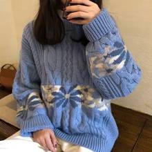 Vintage Loose Sweaters Fashion 2019 Winter Woman Sweater Knitting Pullovers Pull Oversize Femme Knitwear Chenille Sweater AA4984 2024 - buy cheap