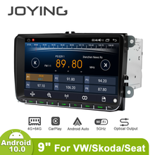 Joying-sistema multimídia automotivo, reprodutor com tela de 9 polegadas, octa core, 4gb de ram, 4g e dsp, compatível com vw passat b6, rapid, golf 2024 - compre barato