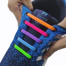 Safe And Pollution Free Running No Tie Shoelaces Fashion Unisex Athletic Elastic Silicone Shoe Lace All Sneakers Fit Strap T104 2024 - buy cheap