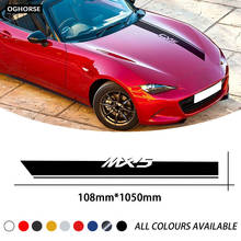 Car Styling Racing Sport Car Hood Sticker Trunk Bonnet Vinyl Graphics Decal For Mazda MX 5 Accessories 2024 - buy cheap