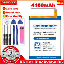 LOSONCOER-batería R6 de 4100mAh para teléfono inteligente Blackview R6, batería + llegada rápida 2024 - compra barato