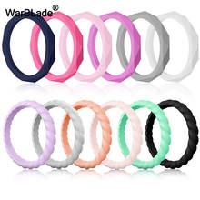 10pc/set 3mm Food Grade FDA Silicone Rings For Women Wedding Rubber Bands Hypoallergenic Flexible Sports Silicone Finger Ring 2024 - buy cheap