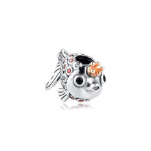 Fits for Pandora Charms Bracelets Gold Fish Beads with 14K Real Crown 100% 925 Sterling Silver Jewelry Free Shipping 2024 - buy cheap