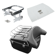 Motorcycle King Tour Pack Trunk Backrest Luggage Rack Mount For Harley Touring Road King Electra Street Glide FLHR FLHT FLTR FLH 2024 - buy cheap