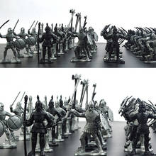 60pcs/set Medieval Military War Simulation Warriors Ancient Soldier Static Figures Model for Children Gift 2024 - buy cheap