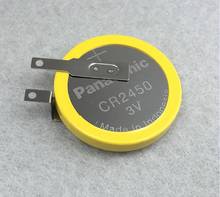 Литиевая аккумуляторная батарея Panasonic CR2450 CR 2450 3 в с паяльными ножками, рисоварка, батарейки с кнопками контроля давления в шинах 2024 - купить недорого