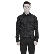 Camisas masculinas de alta qualidade moda masculina camisa de manga comprida homem gótico blusa topos outono casual camisa masculina novo estilo 2024 - compre barato