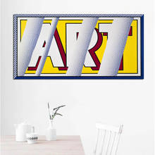 Arte roy lichtenstein abstrato posters arte da pintura da parede quadros para sala de estar tamanho grande quadro 2024 - compre barato