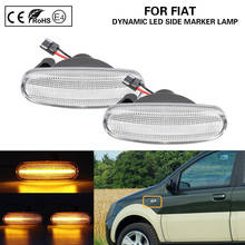 Luz de marcador lateral para fiat stilo, de panda, punto, evo, qubo, multipla, ideia, doblo, peugeot, citroen, dinâmico, led claro 2024 - compre barato