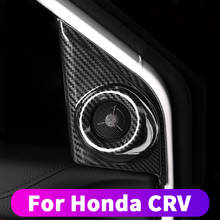Для Honda crv CR-V 2017 2018 2019 передняя дверь А-столб твитер рамка динамика украшения модифицированный crv аудио рамка Крышка modi 2024 - купить недорого