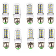 10X E27 LED Lamp LED Bulb SMD 5730 220V Corn Bulbs 24 36 48 56 69 72LEDs Chandelier Candle LED Light For Home Decor Ampoule 2022 - buy cheap