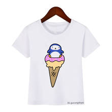 Ice Cream Graphic Print Baby Tshirt Cute Cartoon Boys T Shirt Fun Kids Clothes Summer Harajuku Girls T-shirt Tops 2021 Hot Sale 2024 - buy cheap
