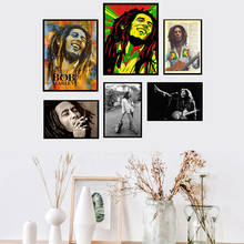 Bob Marley Poster Print Music Band Star Poster Wall Art Pictures Painting Room Home Decor Canvas Print 2024 - buy cheap