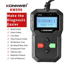 KONNWEI KW590 диагностический сканер OBD 2 считыватель кодов Автомобильный сканер лучше, чем elm327 автомобильный диагностический инструмент Автомобильный сканер Инструменты 2024 - купить недорого